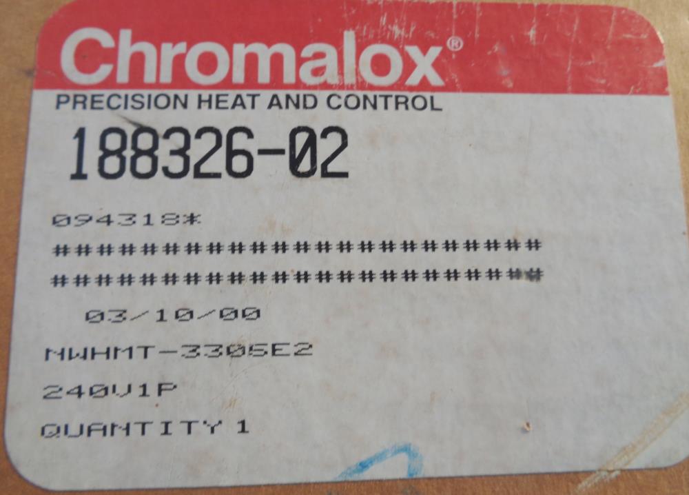 CHROMALOX 240V 3,000W CLEAN WATER APPLICATIONS CIRCULATION HEATER NWHMT-3305E2